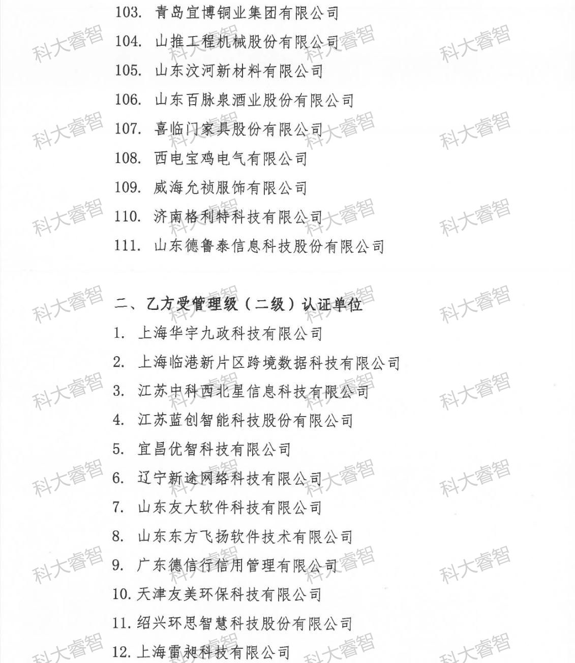 祝賀科大睿智服務(wù)企業(yè)上榜第8批DCMM公示名單-DCMM認(rèn)證-DCMM咨詢6 祝賀科大睿智服務(wù)企業(yè)上榜第8批DCMM公示名單-DCMM認(rèn)證-DCMM咨詢6